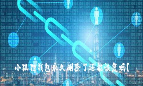 小狐狸钱包永久删除了还能恢复吗？